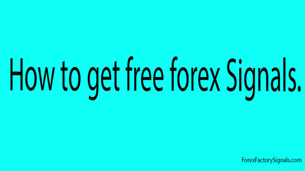 How to get Free Forex Signals-Forex Signal App